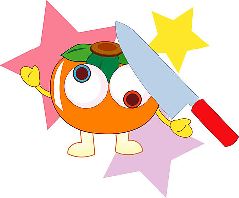 클립아트 식물 캐릭터 열매 별 과일 일러스트 감 과일캐릭터 식칼 일러캐릭터 자연요소 주방용품