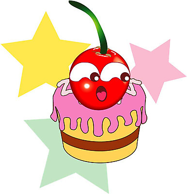 클립아트 식물 캐릭터 열매 별 과일 일러스트 디저트 케이크 앵두 체리 조각케이크 음식캐릭터 과일캐릭터 체리캐릭터 일러캐릭터 자연요소 음식