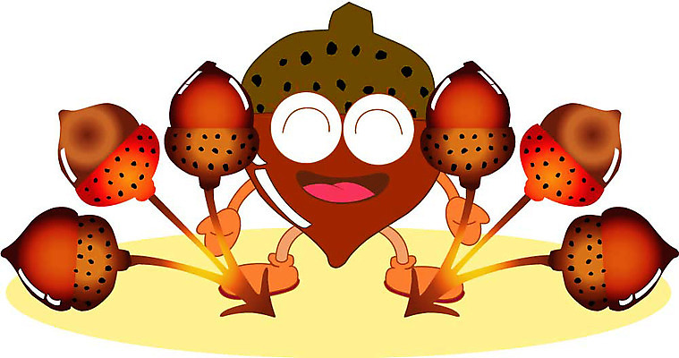 클립아트 식물 캐릭터 열매 일러스트 견과류 도토리 견과류캐릭터 일러캐릭터