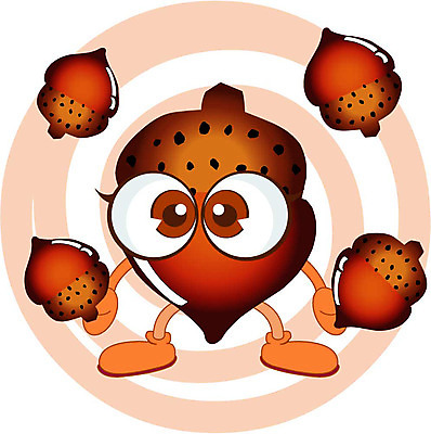 클립아트 식물 캐릭터 열매 일러스트 견과류 도토리 견과류캐릭터 일러캐릭터