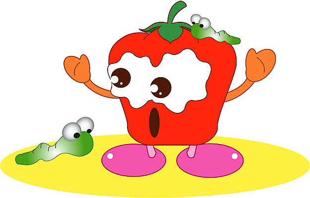 클립아트 식물 캐릭터 곤충 절지류 채소 일러스트 피망 벌레 곤충캐릭터 애벌레 일러캐릭터 동물