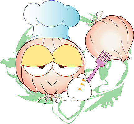 클립아트 식물 캐릭터 포크 채소 일러스트 식재료 양파 마늘 음식캐릭터 일러캐릭터 식기 음식