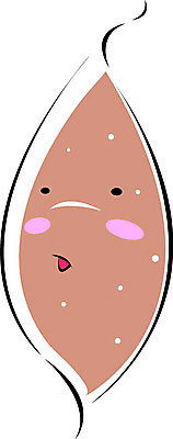 클립아트 식물 캐릭터 열매 음식 채소 일러스트 디저트 고구마 음식캐릭터 찐고구마 일러캐릭터 뿌리채소 찜