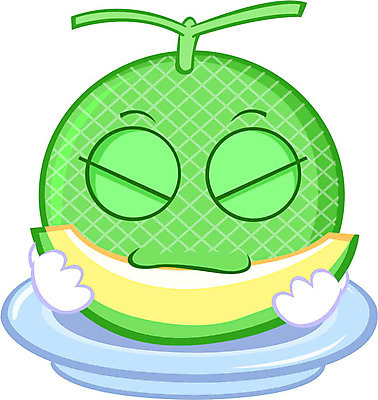 클립아트 식물 캐릭터 접시 열매 과일 일러스트 멜론 과일캐릭터 멜론조각 멜론캐릭터 일러캐릭터 식기 조각