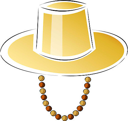 클립아트 모자 한국전통 잡화 종교 일러스트 무속 굿 관모 무당모자 국내일러스트 모자_잡화 전통 한국