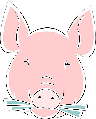 클립아트 동물 척추동물 한국전통 육지동물 종교 일러스트 포유류 가축 돼지 무속 돼지머리 국내일러스트 전통 한국 대가리