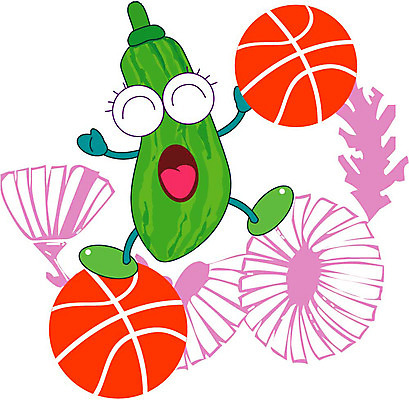 클립아트 식물 캐릭터 스포츠 채소 일러스트 식재료 호박 농구 농구공 운동 구기 스포츠캐릭터 음식캐릭터 애호박 일러캐릭터 음식 공 건강