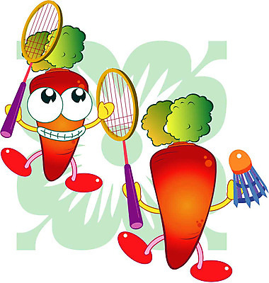 클립아트 식물 캐릭터 스포츠 채소 일러스트 식재료 공 경기 레포츠 운동 구기 당근 게임 스포츠캐릭터 음식캐릭터 배드민턴 일러캐릭터 음식 놀이 레저 뿌리채소 건강