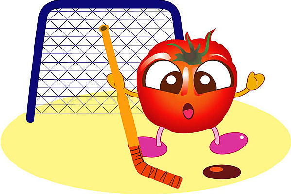 클립아트 식물 캐릭터 스포츠 토마토 채소 일러스트 식재료 경기 운동 구기 스포츠캐릭터 음식캐릭터 하키 일러캐릭터 음식 건강