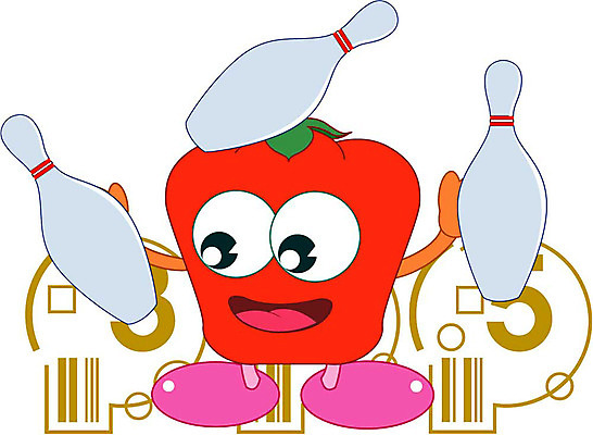 클립아트 식물 캐릭터 스포츠 채소 일러스트 식재료 피망 파프리카 운동 구기 볼링 스포츠캐릭터 음식캐릭터 일러캐릭터 음식 건강