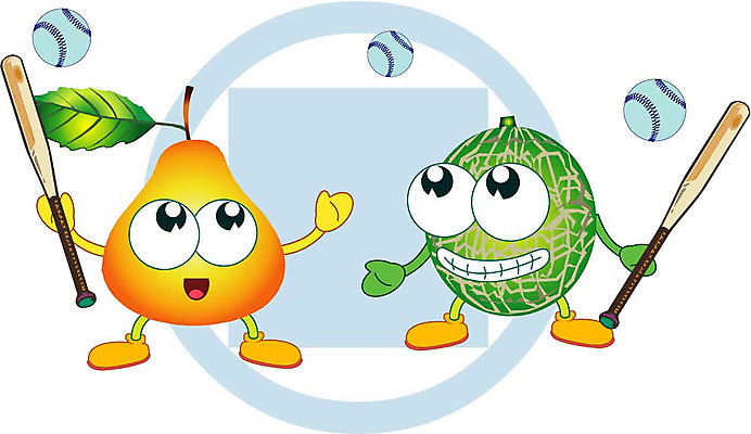 클립아트 식물 캐릭터 스포츠 과일 일러스트 공 경기 운동 구기 야구 게임 멜론 야구공 스포츠캐릭터 일러캐릭터 놀이 건강 야구용품