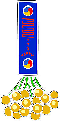 클립아트 한국전통 종교 일러스트 종교용품 전통소품 방울 무속 무속신앙용품 무구 상쇠 국내일러스트 전통 한국 장식 오브젝트