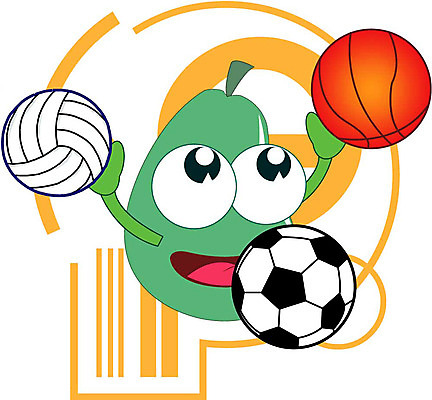 클립아트 식물 캐릭터 스포츠 채소 과일 일러스트 공 농구 운동 구기 축구 배 배구 스포츠캐릭터 일러캐릭터 건강