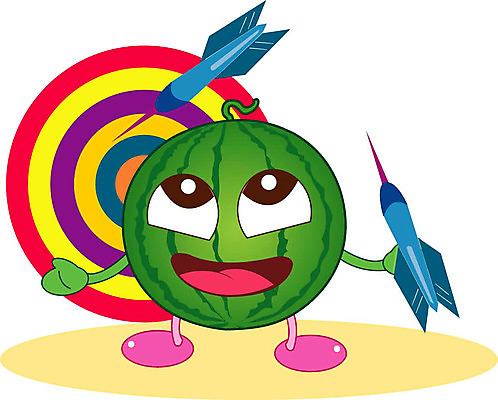 클립아트 식물 캐릭터 과일 일러스트 놀이 수박 게임 일러캐릭터