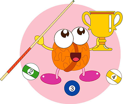 클립아트 식물 캐릭터 열매 일러스트 놀이 견과류 게임 우승 포켓볼 호두 일러캐릭터 최고 당구