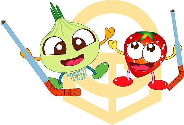 클립아트 식물 캐릭터 스포츠 채소 과일 일러스트 식재료 딸기 양파 경기 운동 구기 스포츠캐릭터 음식캐릭터 하키 일러캐릭터 음식 건강