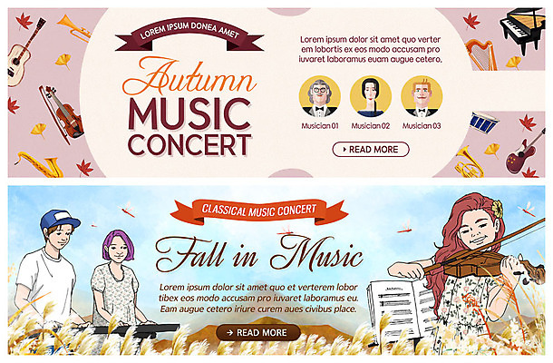 PSD 템플릿 배너 배너템플릿 여자 남자 ZIP 악기 음악 웹템플릿 단풍 낙엽 연주 미소 사람 이벤트 여러명 상반신 성인 콘서트 연주자 가을 현수막 기타 건반 건반악기 클래식 잠자리 바이올린 악보 북 억새 트럼펫 그랜드피아노 억새밭 음악축제 이벤트배너 웹배너 가을축제 빅배너 예술축제 식물 계절 예술 다수 곤충 컨셉 잎 현악기 문화예술 타악기 표정 축제 공연 음악가 피아노 금관악기 파일형식 가을_계절