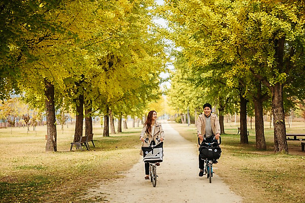 포토 JPG 주간 전신 커플 응시 여자 남자 여행 낙엽 데이트 미소 사람 잔디 20대 성인 야외 두명 앞모습 자전거 다정 한국인 가을 트렌치코트 승차 가로수 은행나무 국내여행 성인만 강천섬 국내포토 여주시 자연요소 나무 식물 시선 계절 뷰포인트 섬 컨셉 잎 관계 모션 표정 동양인 청년 바이크 코트 경기도 파일형식 여주_지역