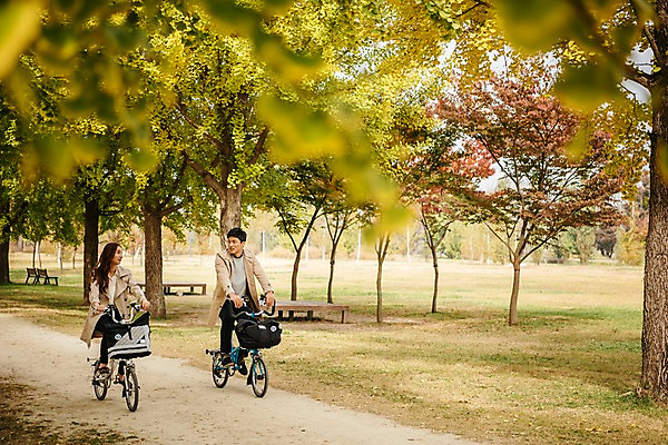 포토 JPG 주간 전신 커플 응시 여자 남자 여행 데이트 단풍나무 미소 사람 잔디 20대 성인 야외 두명 옆모습 자전거 다정 산책로 한국인 가을 트렌치코트 승차 가로수 은행나무 국내여행 성인만 강천섬 국내포토 여주시 자연요소 나무 식물 시선 계절 길 뷰포인트 섬 컨셉 단풍 관계 모션 표정 동양인 청년 바이크 코트 경기도 파일형식 여주_지역