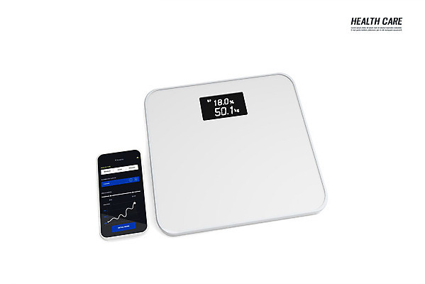 PSD 편집이미지 건강 정보기술 사람없음 스마트폰 스마트기기 3D 헬스 스마트 디지털합성 체중계 IT산업 AI_인공지능 편집3D 산업 컨셉 기술 전자제품 핸드폰 운동 파일형식