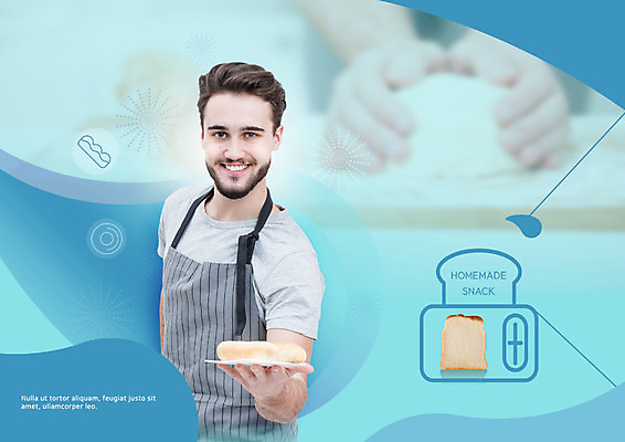 PSD 서양인 외국인 편집이미지 손 응시 남자 음식 빵 디저트 요리 한명 미소 들기 사람 상반신 성인 앞모습 신체부위 앞치마 양손 반죽 제빵 토스트기 홈메이드 성인남자한명만 이미지편집 1 시선 뷰포인트 모션 표정 인종 제과제빵 가전제품 만들기 남자한명만 성인남자만 파일형식