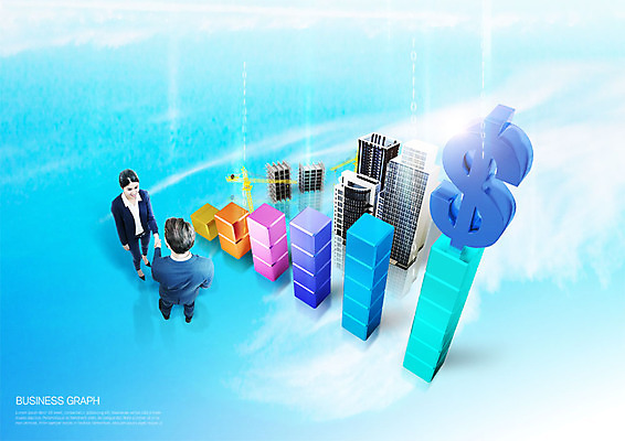 전신 PSD 서양인 편집이미지 여자 남자 비즈니스 그래프 악수 사람 정장 빌딩 20대 성인 두명 건물 앞모습 뒷모습 달러 비즈니스맨 비즈니스우먼 성인만 이미지편집 외국인 건축물 옷 뷰포인트 돈 손짓 청년 직장인 파일형식