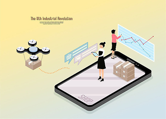 전신 여자 말풍선 일러스트 그래프 서기 미소 들기 사람 성인 두명 스마트폰 쇼핑 태블릿 쌓기 기록 비즈니스우먼 신용카드 스마트 장바구니 배송 택배상자 드론 성인여자만 4차산업 모빌리티 국내일러스트 AI파일 산업 교통수단 컨셉 비즈니스 모션 표정 금융 전자제품 핸드폰 스마트기기 상자 바구니 직장인 택배 여자만 성인만 파일형식 벡터