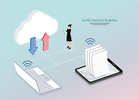 전신 여자 일러스트 한명 서기 들기 사람 성인 노트북 스마트폰 태블릿 네트워크 스마트 문서 와이파이 다운로드 클라우드서비스 업로드 성인여자한명만 4차산업 국내일러스트 AI파일 1 산업 컨셉 모션 전자제품 핸드폰 스마트기기 서비스 무선인터넷 여자한명만 성인여자만 파일형식 벡터