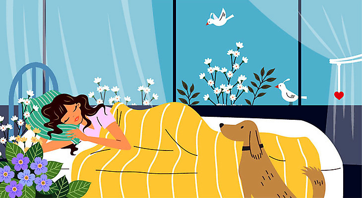 전신 여자 꽃 일러스트 베개 조류 휴식 실내 한명 사람 성인 눕기 이불 침대 잠 커튼 강아지 창가 연휴 반려 안식처 성인여자한명만 소확행 국내일러스트 AI파일 식물 동물 1 가구 컨셉 창문 침구 모션 내부 공휴일 반려동물 개 신조어 여자한명만 성인여자만 파일형식 벡터