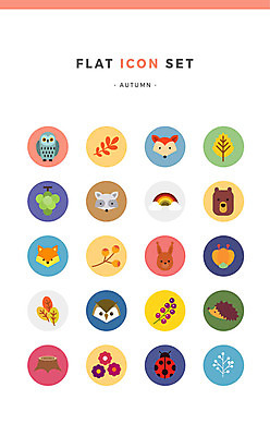 아이콘 꽃잎 무지개 단풍 낙엽 곰 사람없음 세트 가을 토끼 플랫아이콘 다람쥐 무당벌레 여우 부엉이 포도송이 은행나무 나무밑둥 너구리 올빼미 고슴도치 산열매 2D아이콘 AI파일 자연요소 나무 동물 계절 열매 꽃 곤충 잎 포유류 조류 포도 반려동물 설치류 파일형식 벡터