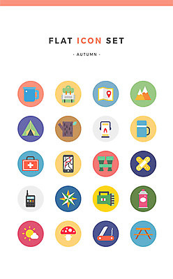 구름 아이콘 지도 배낭 산 텐트 사람없음 스마트폰 세트 태양 버섯 등산 망원경 머그컵 가을 손전등 랜턴 반창고 구급상자 나침반 플랫아이콘 등산용품 위치 무전기 나무밑둥 네비게이션 보온병 맥가이버칼 야외테이블 2D아이콘 AI파일 자연요소 나무 계절 가방 탁자 무선통신 조명 캠핑도구 컵 핸드폰 스마트기기 트래킹 의료용품 칼 레포츠용품 파일형식 벡터