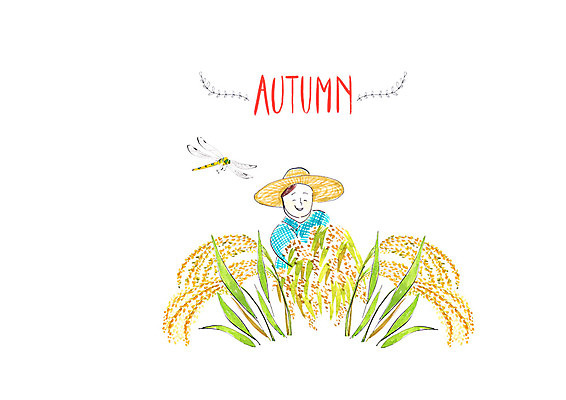 PSD 한마리 남자 일러스트 붓터치 수채화 논 한명 미소 사람 상반신 성인 가을풍경 농사 수확 추수 가을 농촌 시골 잠자리 농부 밀짚모자 번짐 벼이삭 논농사 국내일러스트 직업 모자_잡화 1 계절 곤충 농업 표정 풍경 이삭 파일형식 효과 가을_계절