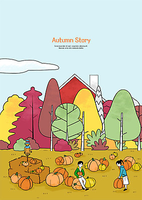 전신 PSD 구름 커플 여자 남자 단풍 일러스트 단풍나무 주택 들기 사람 앉기 성인 두명 농작물 가을풍경 수확 가을 농촌 시골 볏짚 허수아비 늙은호박 성인만 국내일러스트 자연요소 나무 계절 잎 농업 관계 모션 호박 풍경 건물 짚 파일형식 가을_계절