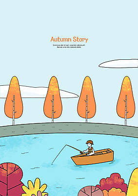 PSD 구름 남자 호수 단풍 일러스트 단풍나무 낚시 한명 사람 상반신 성인 강 가을풍경 가을 낚싯대 나룻배 성인남자한명만 국내일러스트 자연요소 나무 1 계절 잎 배_교통 레저 풍경 낚시용품 남자한명만 성인남자만 파일형식 가을_계절