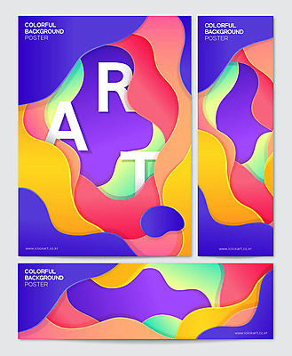 템플릿 배너템플릿 가로배너 포스터 세로배너 컬러 백그라운드 그래픽백그라운드 사람없음 그래픽 컬러풀 현수막 입체 겹침 기하학 물결무늬 ART 지오메트릭 AI파일 배너 물결 무늬 가로 세로 파일형식 벡터