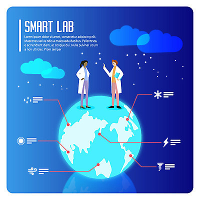 전신 구름 여자 남자 지구 세계지도 일러스트 바람 실험 대화 서기 들기 사람 손짓 성인 두명 파란색 회오리 실험복 눈송이 비 번개 일기예보 연구원 스마트 위치 아이소메트릭 성인만 국내일러스트 AI파일 자연요소 직업 컬러 컨셉 지도 모션 날씨 눈_날씨 말하기 세계 가운 파일형식 벡터
