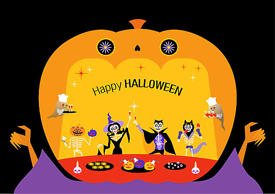 와인잔 일러스트 촛불 해골 사람없음 파티 축제 할로윈 유령 먹기 즐거움 건배 마녀 서빙 닭다리 마녀모자 잭오랜턴 국내일러스트 AI파일 모자_잡화 감정 술잔 초 모션 뼈 이벤트 파일형식 벡터