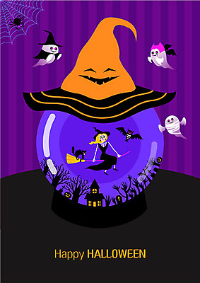 나무 한마리 일러스트 해골 사람없음 축제 고양이 고깔모자 할로윈 비행 유령 거미줄 빗자루 즐거움 마녀 거미 부엉이 마녀모자 스노글로브 잭오랜턴 국내일러스트 AI파일 식물 모자_잡화 1 감정 곤충 포유류 조류 뼈 장식 반려동물 청소도구 파일형식 벡터