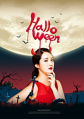 PSD 나무 편집이미지 응시 여자 십자가 여러마리 한명 사람 상반신 성인 빨간색 할로윈 한국인 보름달 공동묘지 머리띠 악마 언덕 박쥐 의료성형뷰티 성인여자한명만 이미지편집 식물 1 시선 컬러 다수 장신구 포유류 동양인 달 무덤 여자한명만 성인여자만 파일형식