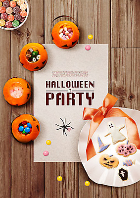 PSD 편집이미지 리본 사탕 사람없음 하이앵글 파티 바구니 쿠키 초콜릿 할로윈 담기 거미 별사탕 알사탕 잭오랜턴 나무배경 이미지편집 뷰포인트 곤충 백그라운드 모션 디저트 이벤트 파일형식