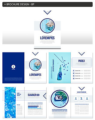 템플릿 ZIP 그래프 유리병 빨대 팜플렛 사람없음 여름 카메라 얼음 거품 조개껍데기 나무상자 인디자인 INDD 이미지템플릿 자연요소 계절 병_용기 조개 전자제품 상자 파일형식