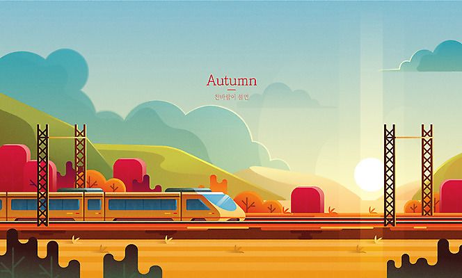 구름 백그라운드 단풍 일러스트 하늘 단풍나무 사람없음 태양 일몰 기찻길 기차 가을 농촌 귀성길 철도의날 가을배경 국내일러스트 AI파일 자연요소 나무 계절 육상교통 잎 대중교통 노을 시골 파일형식 벡터 법정기념일 가을_계절