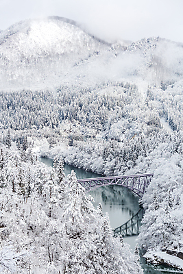포토 JPG 해외이미지 주간 나무 겨울 사람없음 야외 강 눈 가교 겨울풍경 전경 해외202004 해외포토 자연요소 식물 건축물 계절 날씨 풍경 파일형식 탑뷰 이미지허브