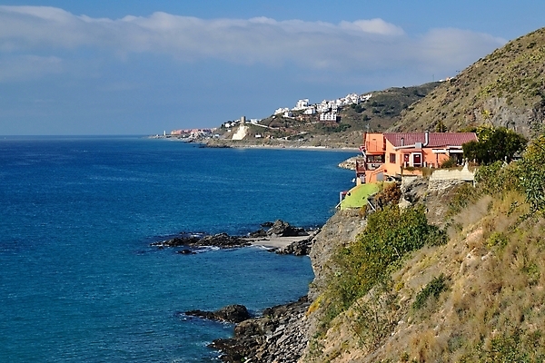 포토 JPG 해외이미지 유럽 파도 바다 여행 하늘 휴가 휴식 산 주택 파노라마 풍경 사람없음 야외 여름 파란색 태양 시골 도시 스페인 지중해 스페인어 안달루시아 철책 터키석 해외202004 해외포토 자연요소 계절 나라 컬러 컨셉 촬영기법 건물 보석 파일형식 이미지허브