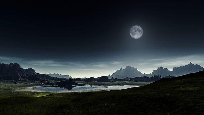 포토 JPG 해외이미지 호수 풍경 사람없음 야외 보름달 달 야간 전경 해외202004 해외포토 자연요소 파일형식 탑뷰 이미지허브