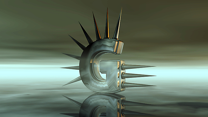 포토 JPG 해외이미지 캐릭터 알파벳 패턴 일러스트 텍스트 학교 미술 타이포그라피 사람없음 장식 3D 금속 바위 가시 G 위험 편지 심볼 사인 날카로움 타입 찌르기 고립 엘리먼트 철강 펑크 스타일 해외202004 해외일러스트 문자 영어 교육 컨셉 무늬 모션 재질 문화예술 돌_바위 디지털합성 파일형식 이미지허브