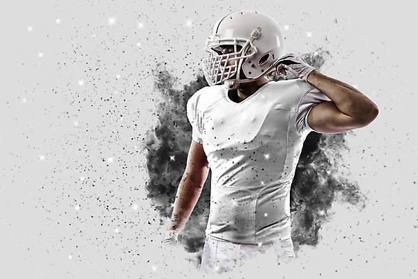 포토 JPG 해외이미지 남자 스포츠 유니폼 공 한명 사람 운동복 미식축구 축구 미국 헬멧 럭비공 미식축구선수 해외202004 해외포토 1 옷 북아메리카 운동선수 구기 보호장비 럭비용품 파일형식 이미지허브