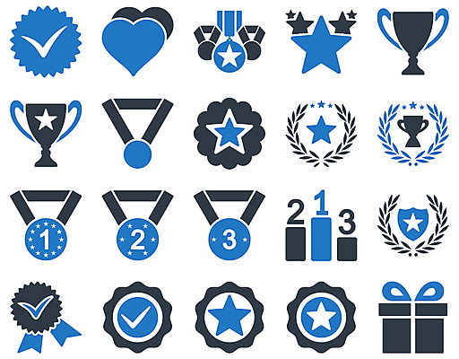 JPG 해외이미지 아이콘 별 성공 사람없음 파란색 선물상자 세트 검은색 최고 트로피 메달 월계수 해외202004 해외포토 포토 자연요소 컬러 컨셉 선물 상자 상_우승 상_상패 파일형식 이미지허브