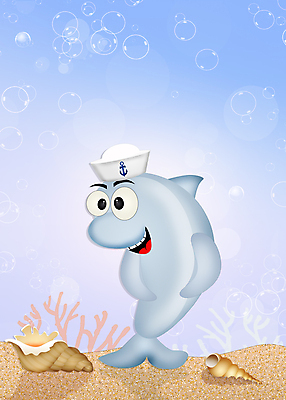 포토 JPG 해외이미지 동물 일러스트 자연 어류 사람없음 파란색 만화 돌고래 해외202004 해외일러스트 컬러 포유류 수중동물 생태계 파일형식 이미지허브