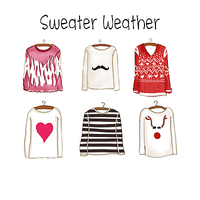 JPG 해외이미지 패션 무늬 일러스트 사람없음 다양 스웨터 겨울옷 엘리먼트 해외일러스트 옷 다수 상의 겨울 파일형식 이미지허브